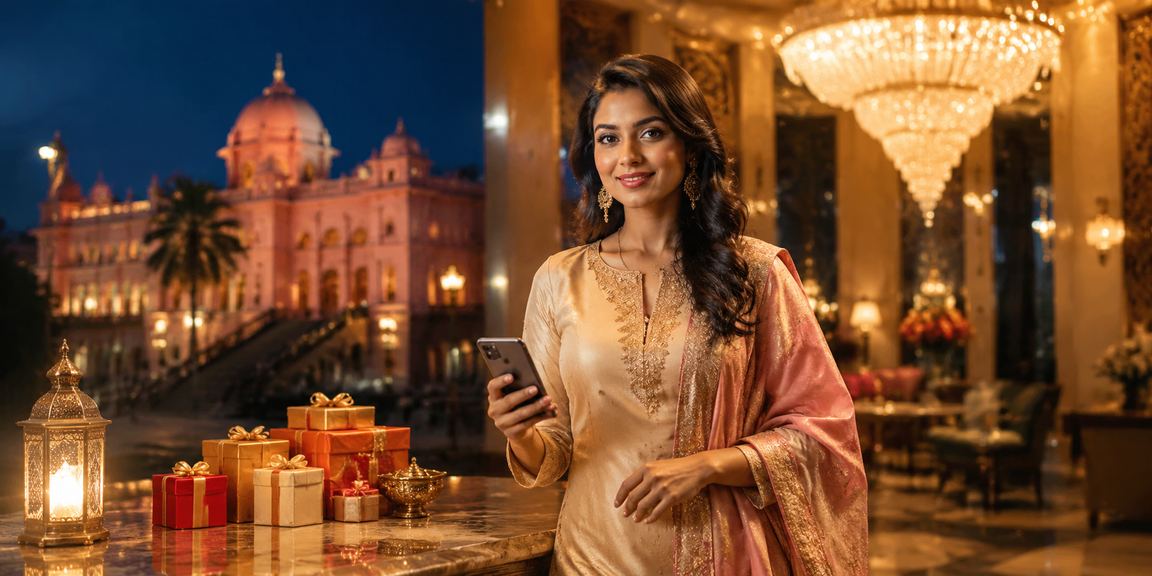 ঢাকায় ঈদ উৎসবে মোবাইলে পেমেন্ট করে বেট করছেন একজন ব্যবহারকারী